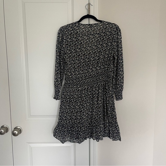 Veronica Beard Katari Floral Cotton Minidress Navy Multi - Picture 5 of 10